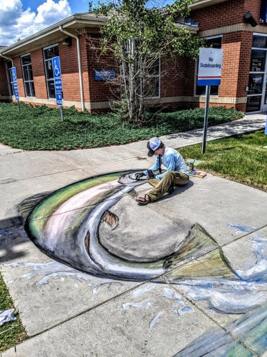 Sidewalk Chalk Art class with Janice Polzin